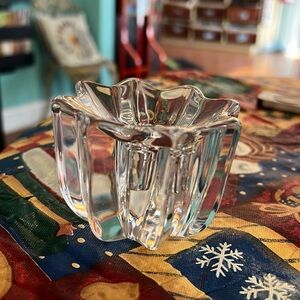 Beautiful crystal candle stick holder.